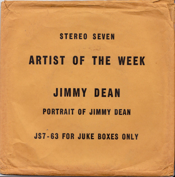 Jimmy Dean - Portrait Of Jimmy Dean (5x7", Album, Jukebox)