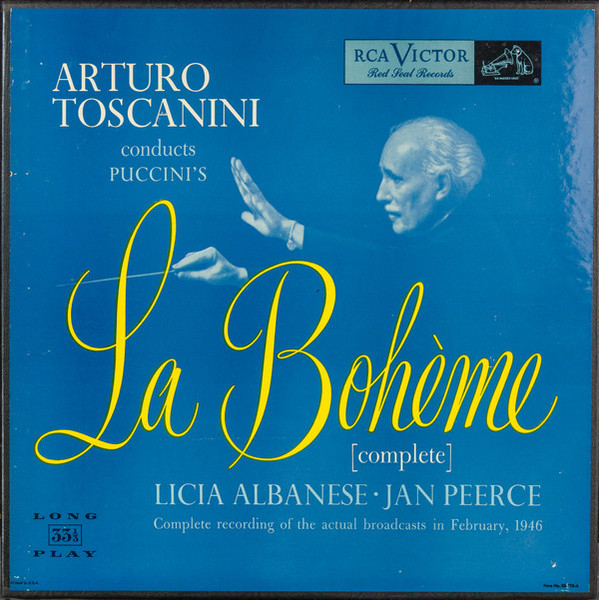 Puccini*, Arturo Toscanini, Licia Albanese, Jan Peerce - La Bohème  (Complete) (2xLP, Album, Mono, RE, RP, Sha + Box)