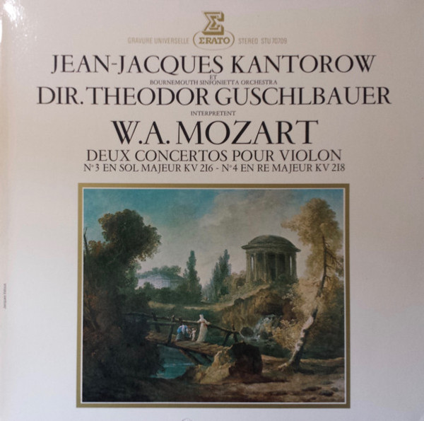 W.A. Mozart*, Jean-Jacques Kantorow, Bournemouth Sinfonietta, Theodor Guschlbauer - Deux Concertos Pour Violon (LP)