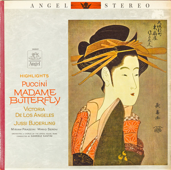 Puccini*, Victoria De Los Angeles, Jussi Bjoerling*, Miriam Pirazzini, Mario Sereni, Orchestra* And Chorus Of The Opera House, Rome*, Gabriele Santini (2) - Madame Butterfly (Highlights) (LP, Album, RE)