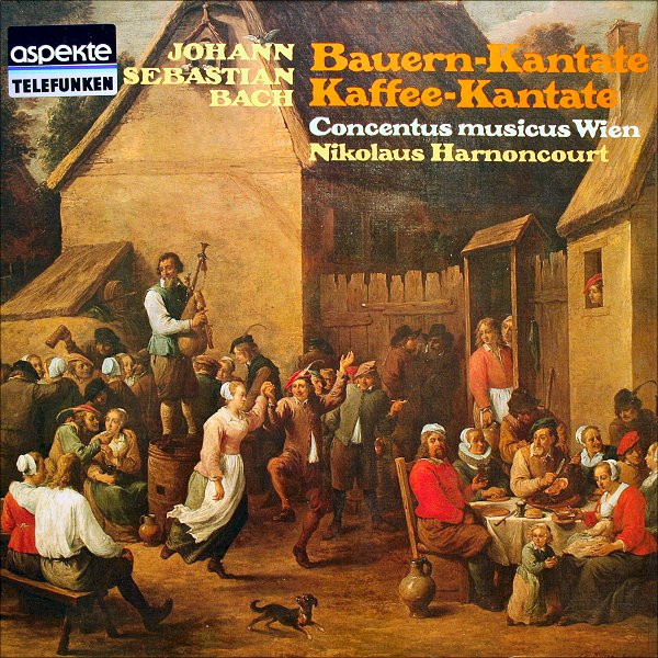 Johann Sebastian Bach - Concentus Musicus Wien, Nikolaus Harnoncourt - Bauern-Kantate, Kaffee-Kantate (LP, RE, Gat)