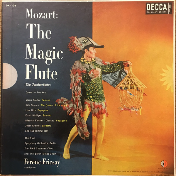 Mozart*, Symphony Orchestra, Berlin*, Ferenc Fricsay - The Magic Flute (3xLP, Album, Mono + Box, Mono)