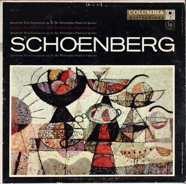 Schoenberg* - The Philadelphia Woodwind Quintet* - Quintet For Wind Instruments, Op. 26 (LP, Mono)