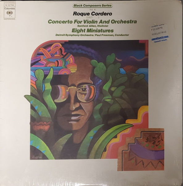 Roque Cordero - Concerto For Violin And Orchestra / Eight Miniatures (LP, Album)