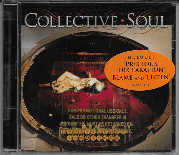 Collective Soul - Disciplined Breakdown (CD, Album, Promo)