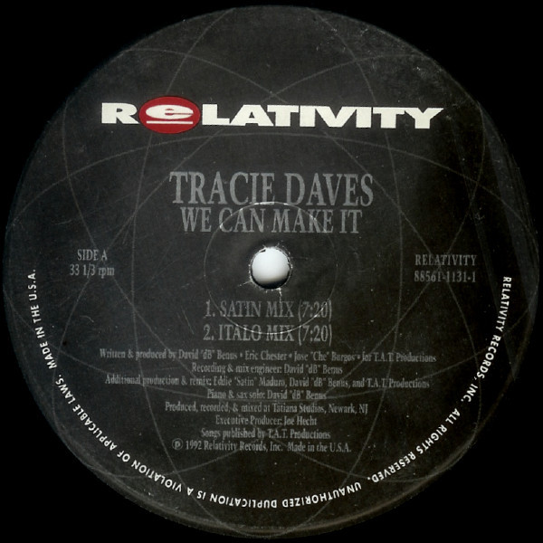 Tracie Daves - We Can Make It (12")