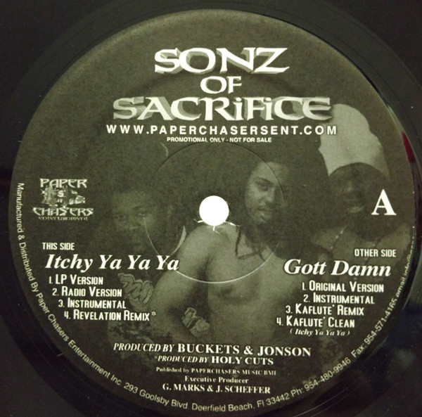 Sonz Of Sacrifice - Itchy Ya Ya Ya (12", Single, Promo)