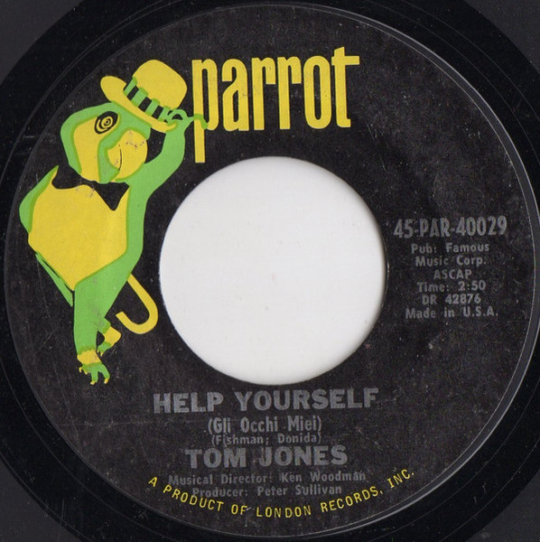 Tom Jones - Help Yourself (7", Single, Styrene, Ter)