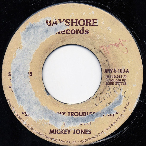 Mickey Jones (2) - She Loves My Troubles Away (7", Single)