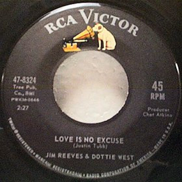 Jim Reeves & Dottie West - Love Is No Excuse  (7", Single)