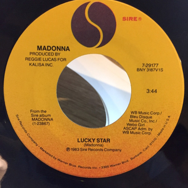 Madonna - Lucky Star (7", Single, Spe)