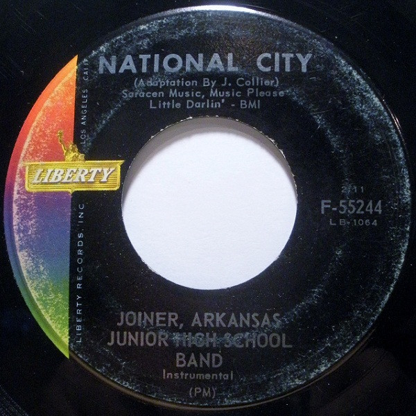Joiner, Arkansas Junior High School Band - National City (7", Single)