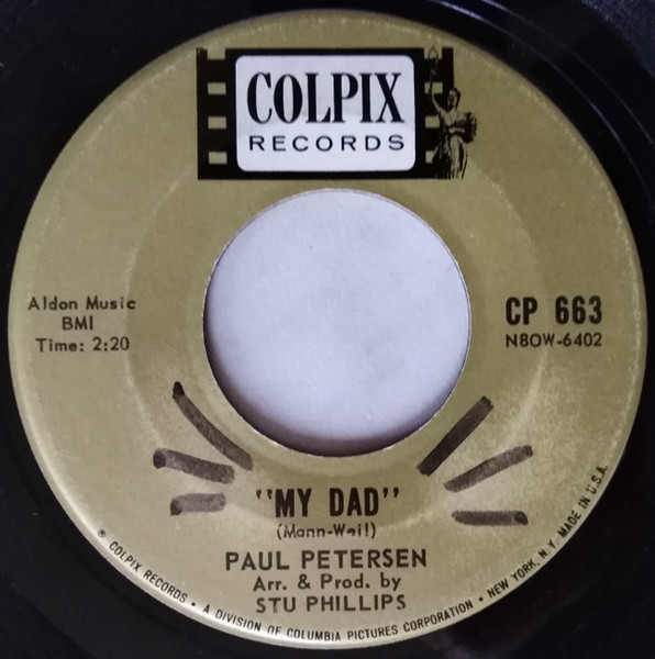Paul Petersen - My Dad / Little Boy Sad (7", Ind)