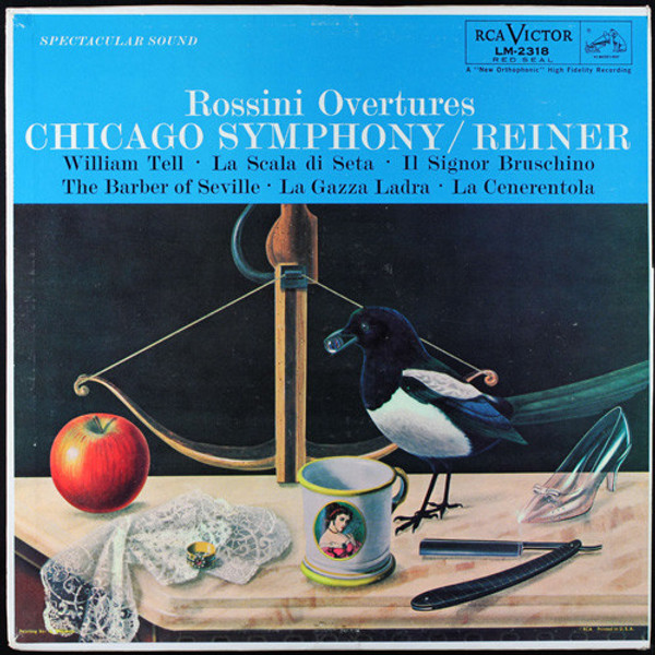 Rossini* - Chicago Symphony* / Reiner* - Rossini Overtures (LP, Album, Mono)