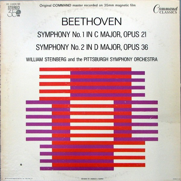 Beethoven*, William Steinberg And The Pittsburgh Symphony Orchestra - Symphony No.1 In C Major, Opus 21, Symphony No.2 In D Major, Opus 36 (LP, Album, RE)