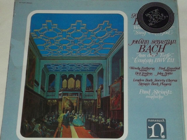 Georg Friedrich Handel*, Johann Sebastian Bach, The London Bach Society Chorus*, Steinitz Bach Players*, Paul Steinitz - Wedding Anthem "Sing Unto God" / "Aus Der Tiefe" Cantata BWV 131 (LP, Album)