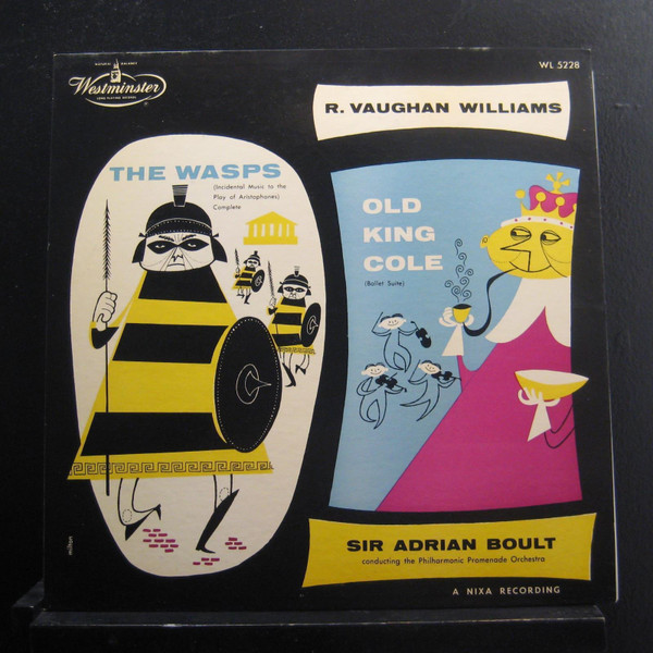 R. Vaughan Williams* - Sir Adrian Boult, The Philharmonic Promenade Orchestra - The Wasps / Old King Cole (LP, Album, Mono)