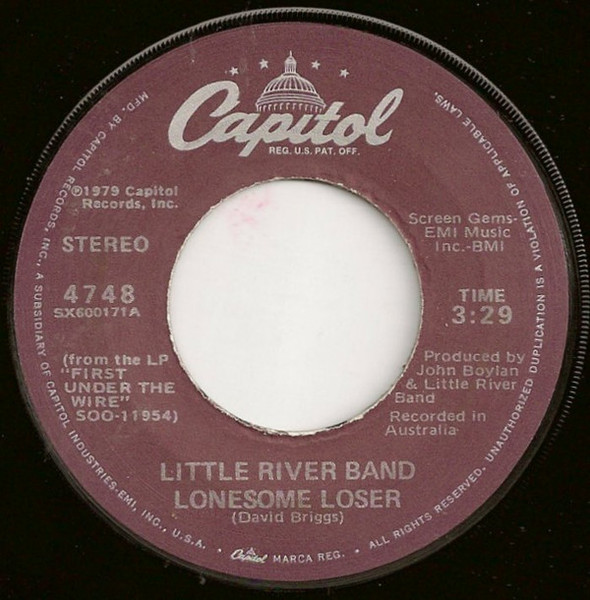 Little River Band - Lonesome Loser (7", Jac)