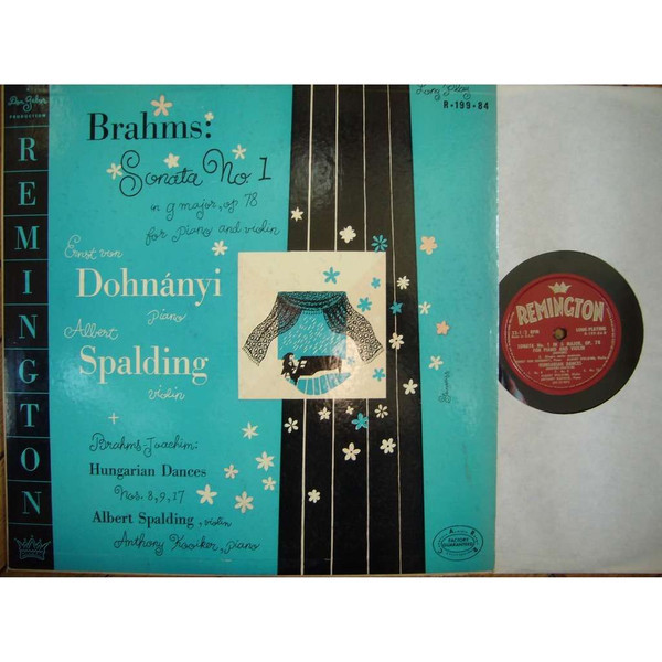 Brahms*, Joachim*, Ernst Dohnányi*, Albert Spalding, Anthony Kooiker -  Violin Sonata No. 1 / Hungarian Dances (LP)