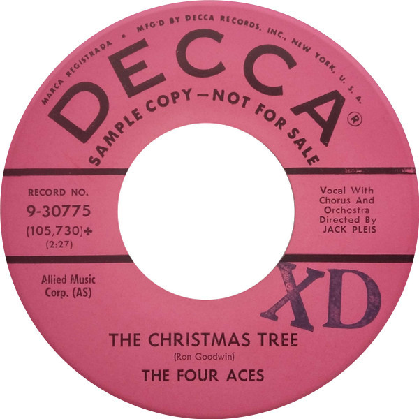 The Four Aces - Ol' Fatso / The Christmas Tree (7", Single, Promo)