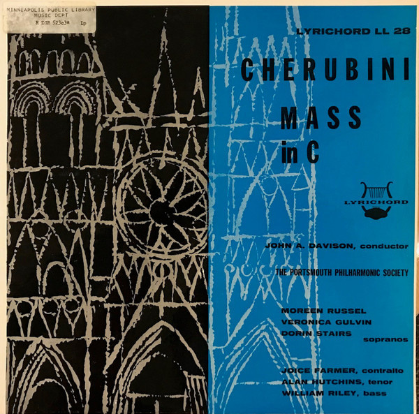 Cherubini* - Mass In C (LP, Mono)