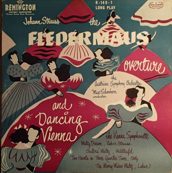 Johann Strauss* - The Austrian Symphony Orchestra*, Max Schonherr*, The Vienna Symphonette* - The Fledermaus Overture And Dancing Vienna (10")