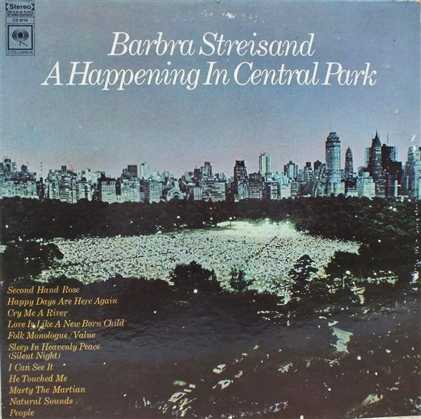 Barbra Streisand - A Happening In Central Park (LP, Album, Ter)