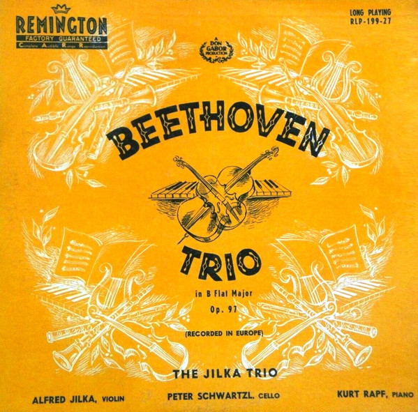 Ludwig van Beethoven, The Jilka Trio - Trio In B Flat Major Op. 97 (LP, Mono, 1st)