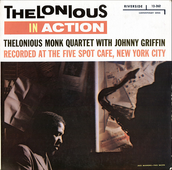 Thelonious Monk Quartet* With Johnny Griffin - Thelonious In Action (LP, Album, Mono)