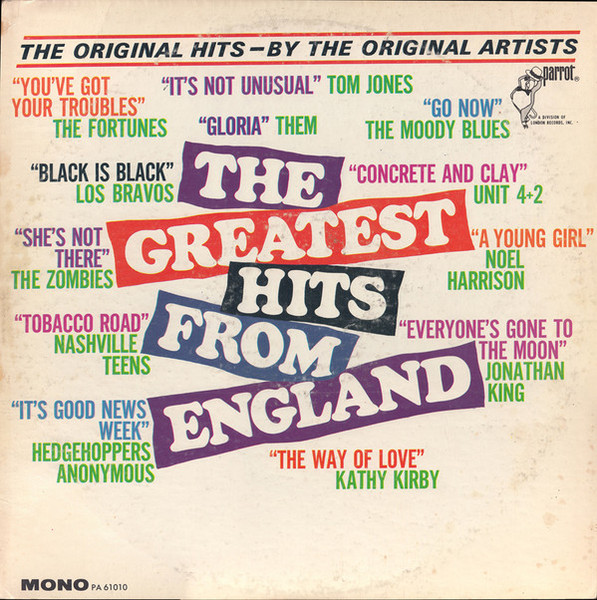 Various - The Greatest Hits From England (LP, Comp, Mono)
