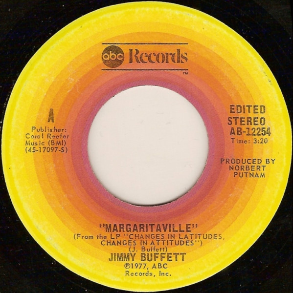 Jimmy Buffett - Margaritaville (7", Single, Styrene, San)