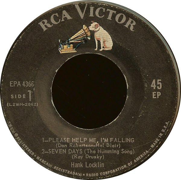 Hank Locklin - Please Help Me, I'm Falling (7", EP)