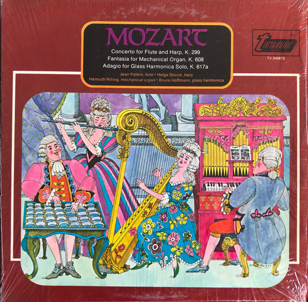 Mozart*, Jean Patéro*, Helga Storck, Helmuth Rilling, Bruno Hoffman* - Concerto For Flute And Harp, K. 299 / Fantasia For Mechanical Organ, K. 608 / Adagio For Glass Harmonica Solo, K. 617a (LP, Album)