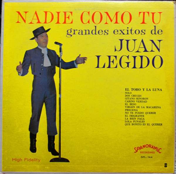 Juan Legido - Nadie Como Tu - Grandes Exitos De Juan Legido (LP, Comp)