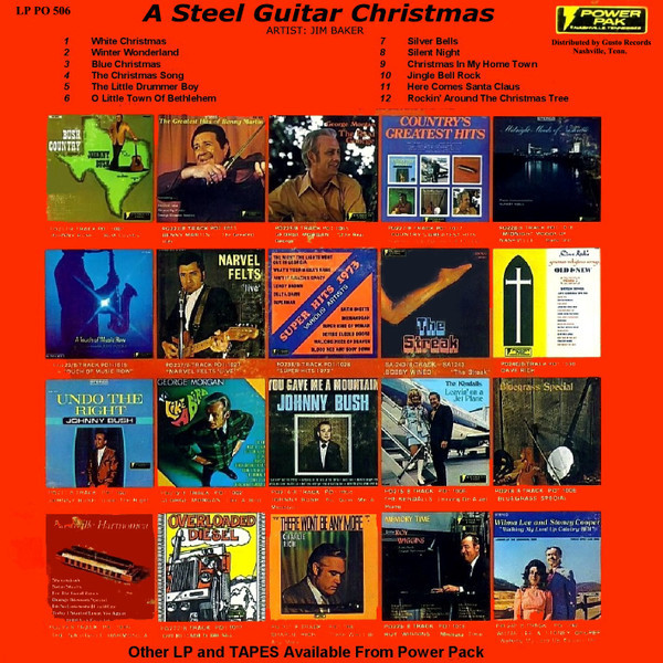 Jim Baker (9) - A Steel Guitar Christmas (LP, Album)