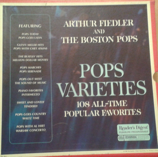 Arthur Fiedler And The Boston Pops* - Pops Varieties (9xLP, Comp, Mono + Box)