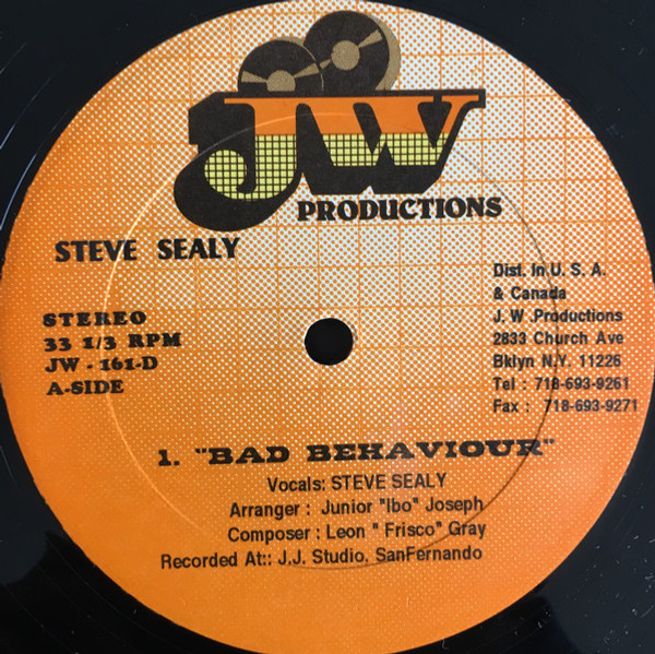 Steve Sealy / Anslem Douglas - Bad Behaviour / Dogie (12")