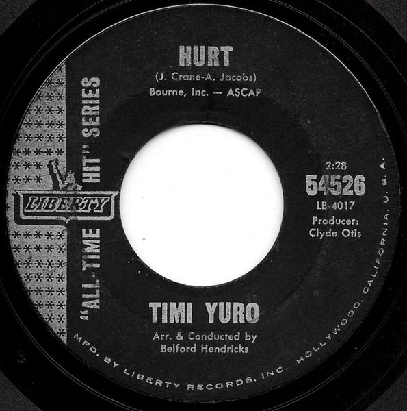 Timi Yuro - Hurt / What's A Matter Baby (7", Single, RP, Mon)