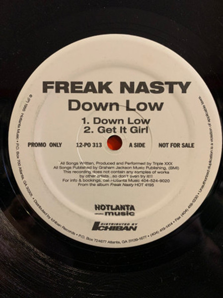 Freaknasty* - Down Low (12", Single, Promo)
