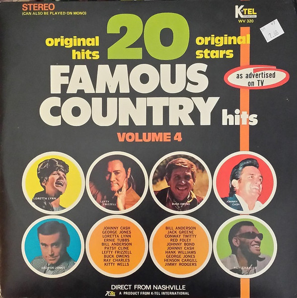 Various - 20 Famous Country Hits Volume 4 (LP, Comp)_2653788687