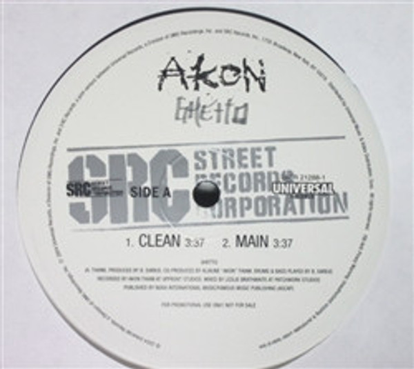 Akon - Ghetto (12", Promo)