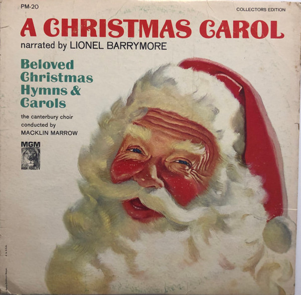 Lionel Barrymore, Canterbury Choir - A Christmas Carol (LP, Album, RE)_2542585413