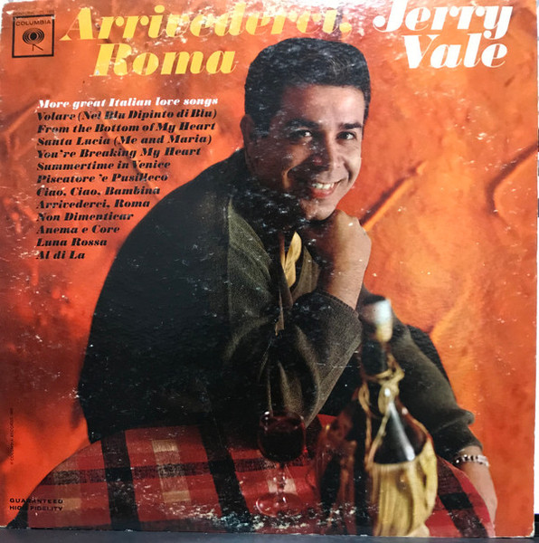 Jerry Vale - Arrivederci, Roma (LP, Album, Mono)_2357491075
