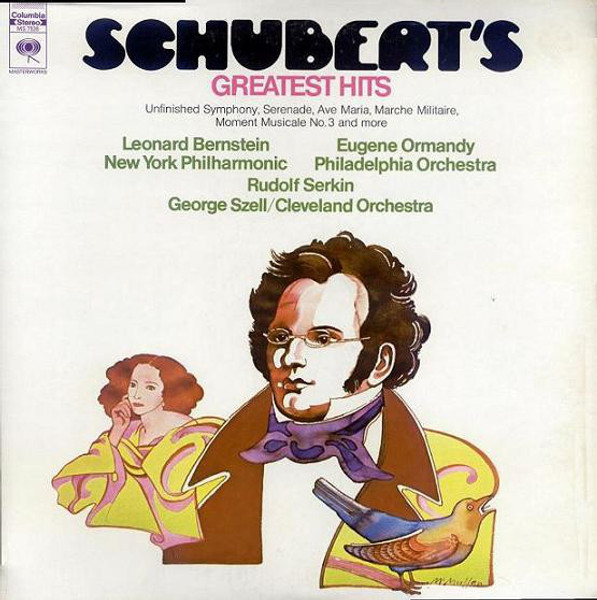 Schubert*, Leonard Bernstein - New York Philharmonic*, Eugene Ormandy - Philadelphia Orchestra*, Rudolf Serkin, George Szell / Cleveland Orchestra* - Schubert's Greatest Hits (LP, Comp)_1948043249