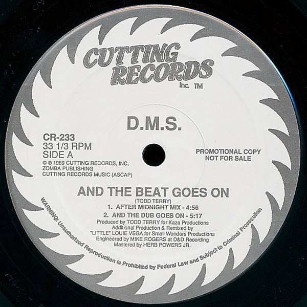 D.M.S. - And The Beat Goes On (12", Promo)