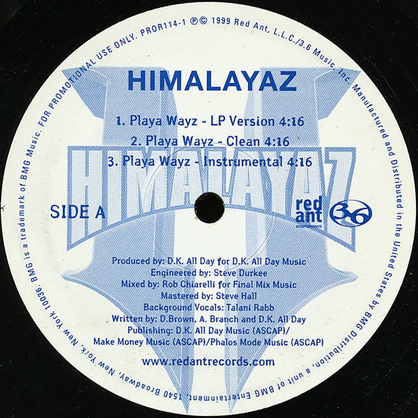 Himalayaz - Playa Wayz (12", Promo)