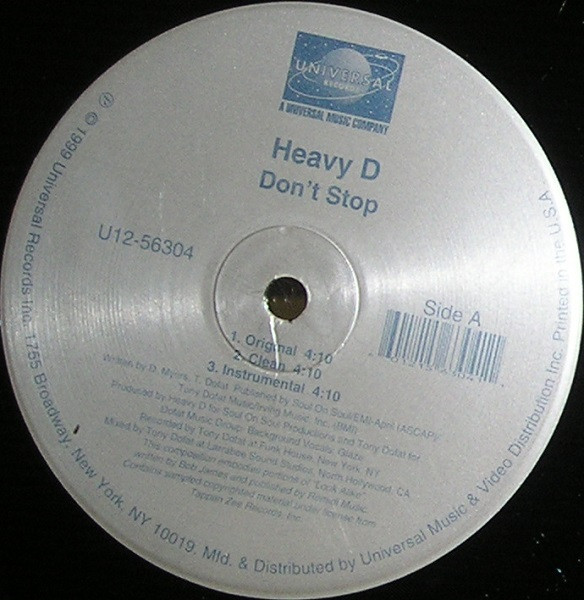 Heavy D - Don't Stop (12")