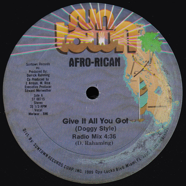 Afro-Rican - Give It All You Got (Doggy Style) (12", Single)