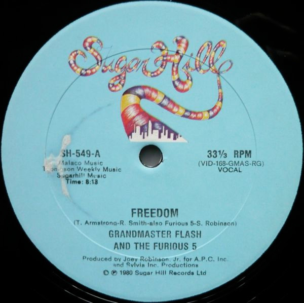 Grandmaster Flash And The Furious 5* - Freedom (12")
