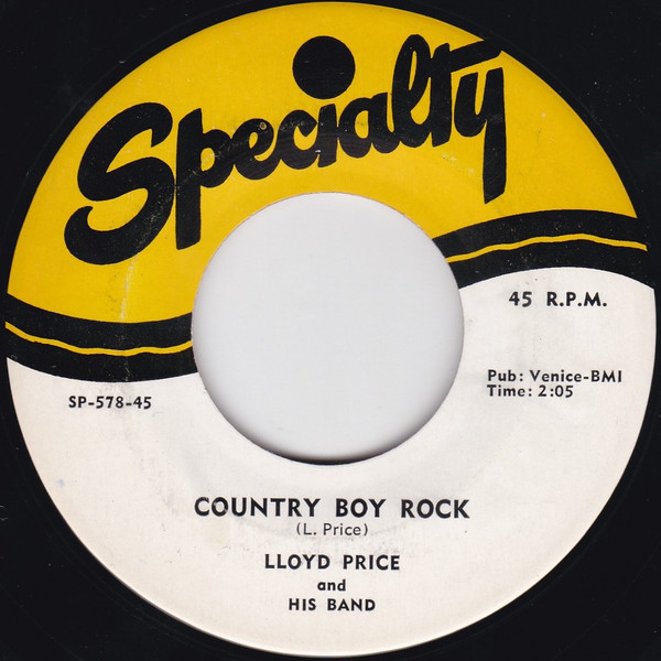 Lloyd Price And His Band* - Country Boy Rock / Rock 'N' Roll Dance (7", Single, RE, Cle)